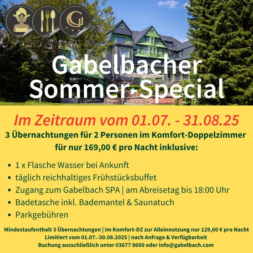 Berg & Spa Hotel Gabelbach Ilmenau Exteriör bild